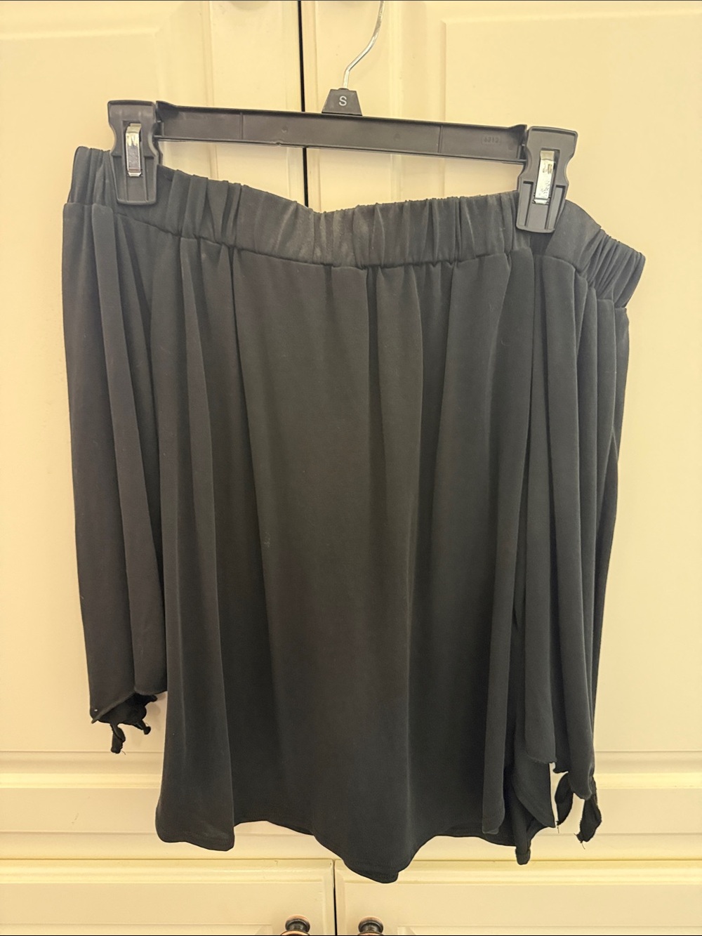 Black Off-Shoulder Pleated Women’s shirt